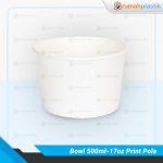 Bowl Paper 500ml / 17oz POLA Pcs - Image 2