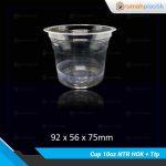 Cup 10oz Natural HOK NoTutup Pcs