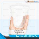 Cup 14oz Natural HOK NoTutup Pcs - Image 2