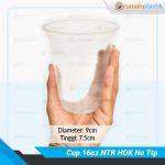 Cup 16oz Natural HOK NoTutup Pcs - Image 2
