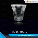 Cup 14oz Natural HOK NoTutup Pcs