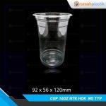 Cup 16oz Natural HOK NoTutup Pcs