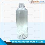 Botol PET Almond 500ml + Tutup
