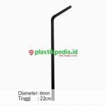Sedotan Bengkok 6ml Hitam Single Pcs - Image 2