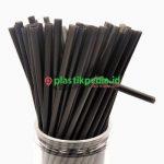 Sedotan Bengkok 6ml Hitam Single Pcs