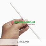 Paper Straw 6mm Putih Pak(200) - Image 2