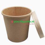 Bowl Paper Soup Kraft 470ml / 16oz + Tutup - Image 3