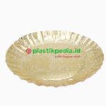 Piring Krts Bulat Kecil Emas