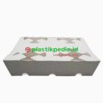 Drink Tray sekat 4 Putih Pola