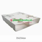 Drink Tray sekat 4 Putih Pola - Image 2