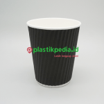 Cup Hot 12oz Corigated Hitam - Image 3