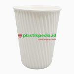 CupHot 12oz Corigated Putih POLA
