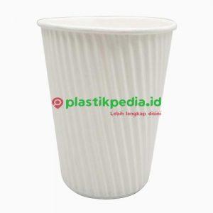 CupHot 12oz Corigated Putih POLA