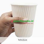 CupHot 12oz Corigated Putih POLA - Image 2