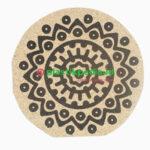Coaster kayu Motif uk 8.5cm