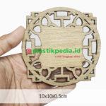 Coaster Kayu 9.5cm Motif Deko - Image 2