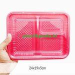 Bento Sekat 3 Merah Pcs - Image 2