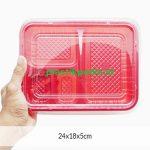 Bento Sekat 4 Merah Pcs - Image 2