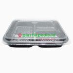 Bento Sekat 3 Hitam Pcs