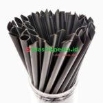 Sedotan Bubble 8mm 21 Lancip Hitam KMS