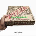 Ebox Pizza 22x22x4.5 Motif Hitam - Image 2
