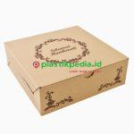 Ebox 22x22x7.5 Batik Bulat Coklat