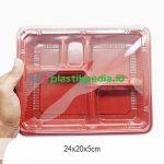 Bento Sekat 5 Hitam Merah KPM - Image 2