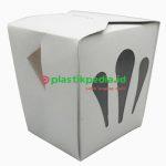Food Pail Kraft Motif Crown Putih
