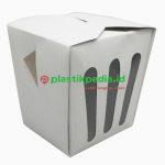 Food Pail Kraft Motif Stick Putih