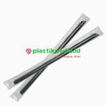 Sedotan Bubble 621 Polos Lancip Hitam WF Kemasan Plastik