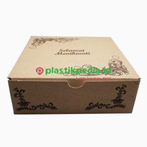 Ebox 20x20x7 Motif Batik Putih