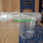 Cup Pet 12oz oval pcs polipack