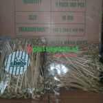 Bamboo tusuk buah curly 10cm