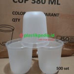 Cup PP Inject  U 380ml Doff Pcs